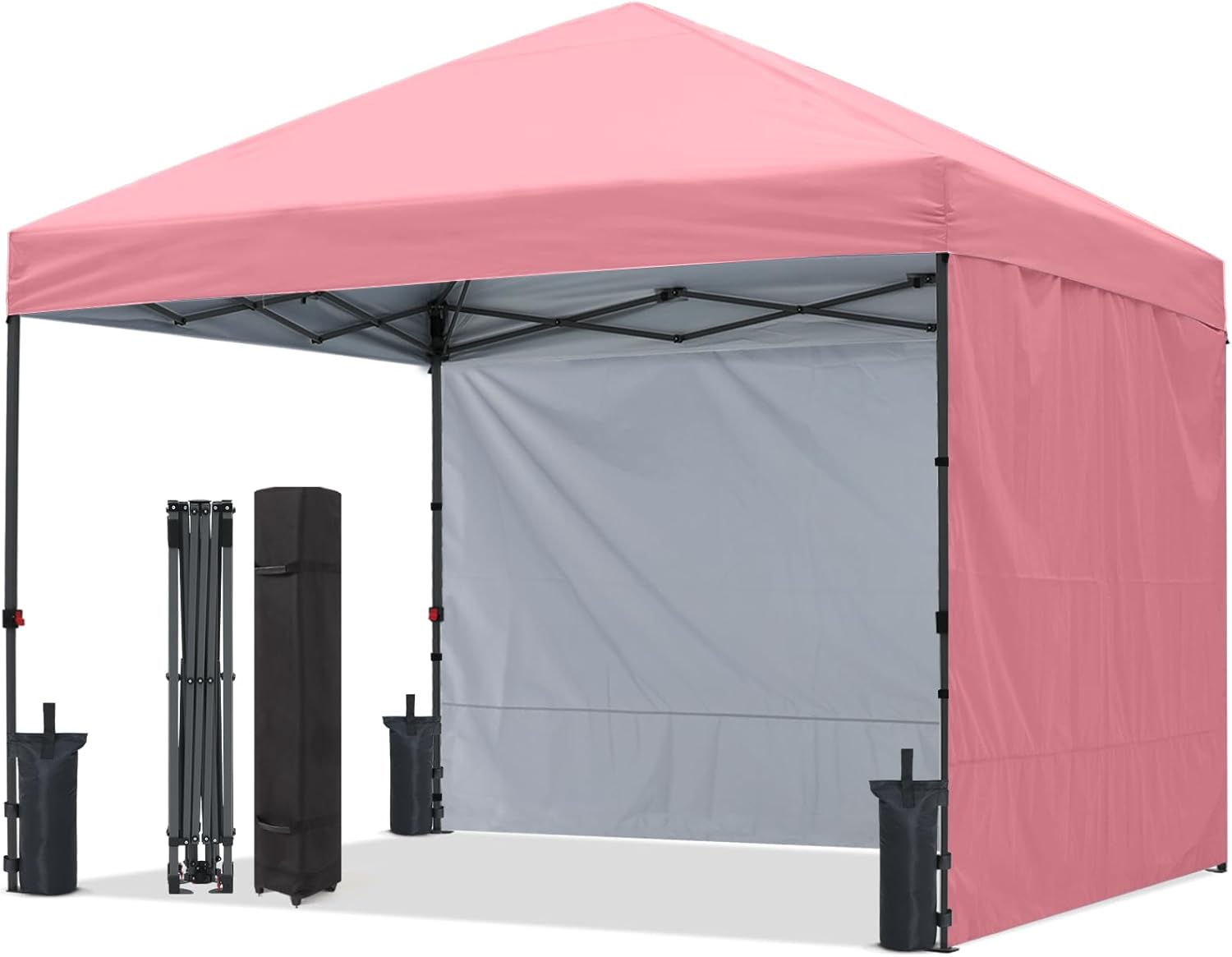 ABCCANOPY Outdoor Easy Pop up 10x10/8x8/6x6 Canopy Tent With 2 Sun Walls