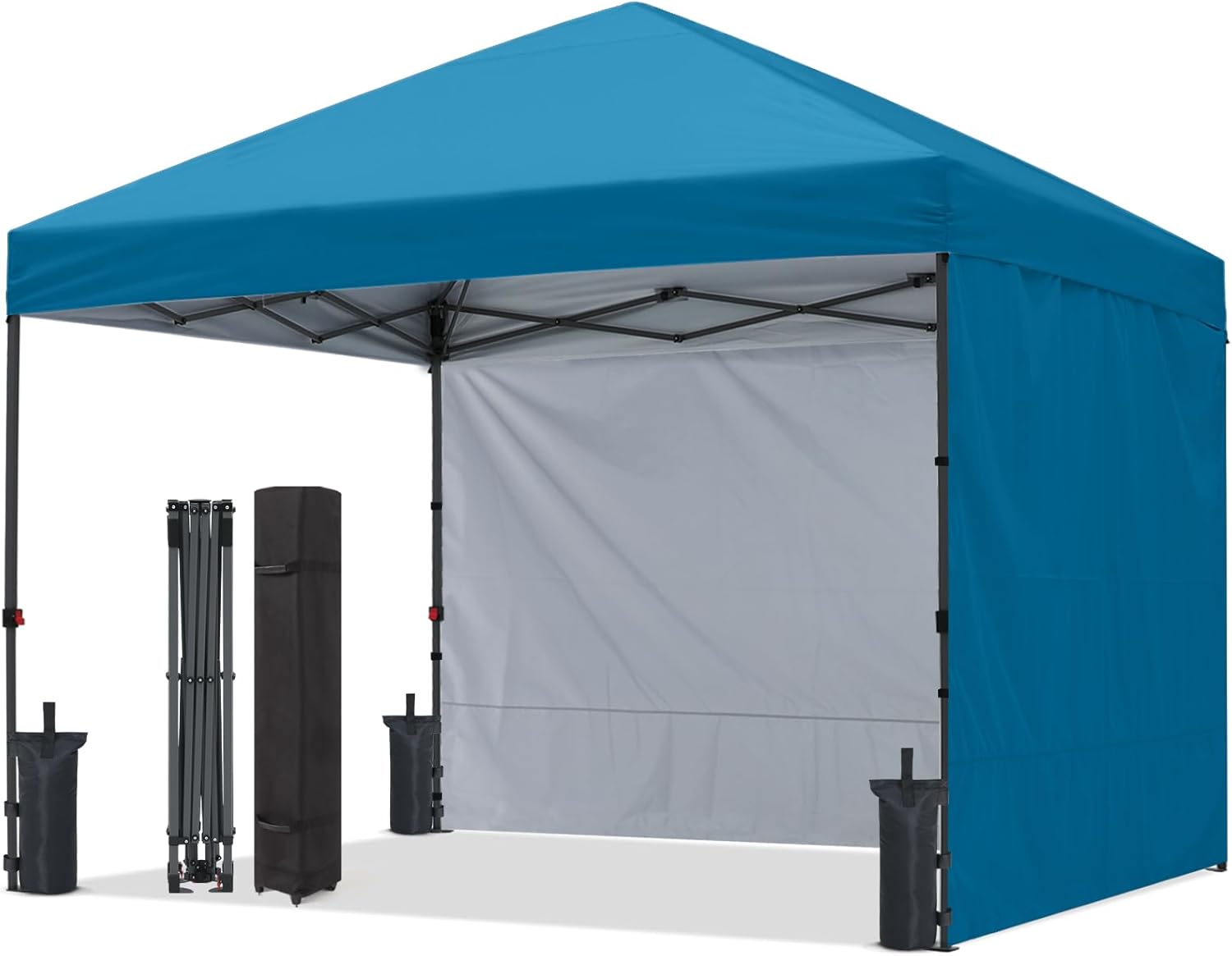 ABCCANOPY Outdoor Easy Pop up 10x10/8x8/6x6 Canopy Tent With 2 Sun Walls