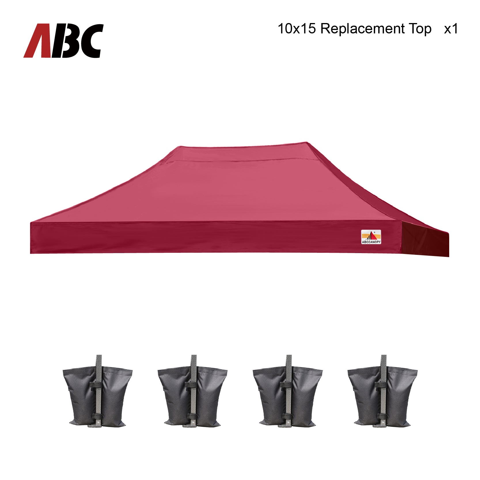 ABCCANOPY Replacement Top Cover for 8x8/10x10/10x15/10x20 Pop Up Canopy