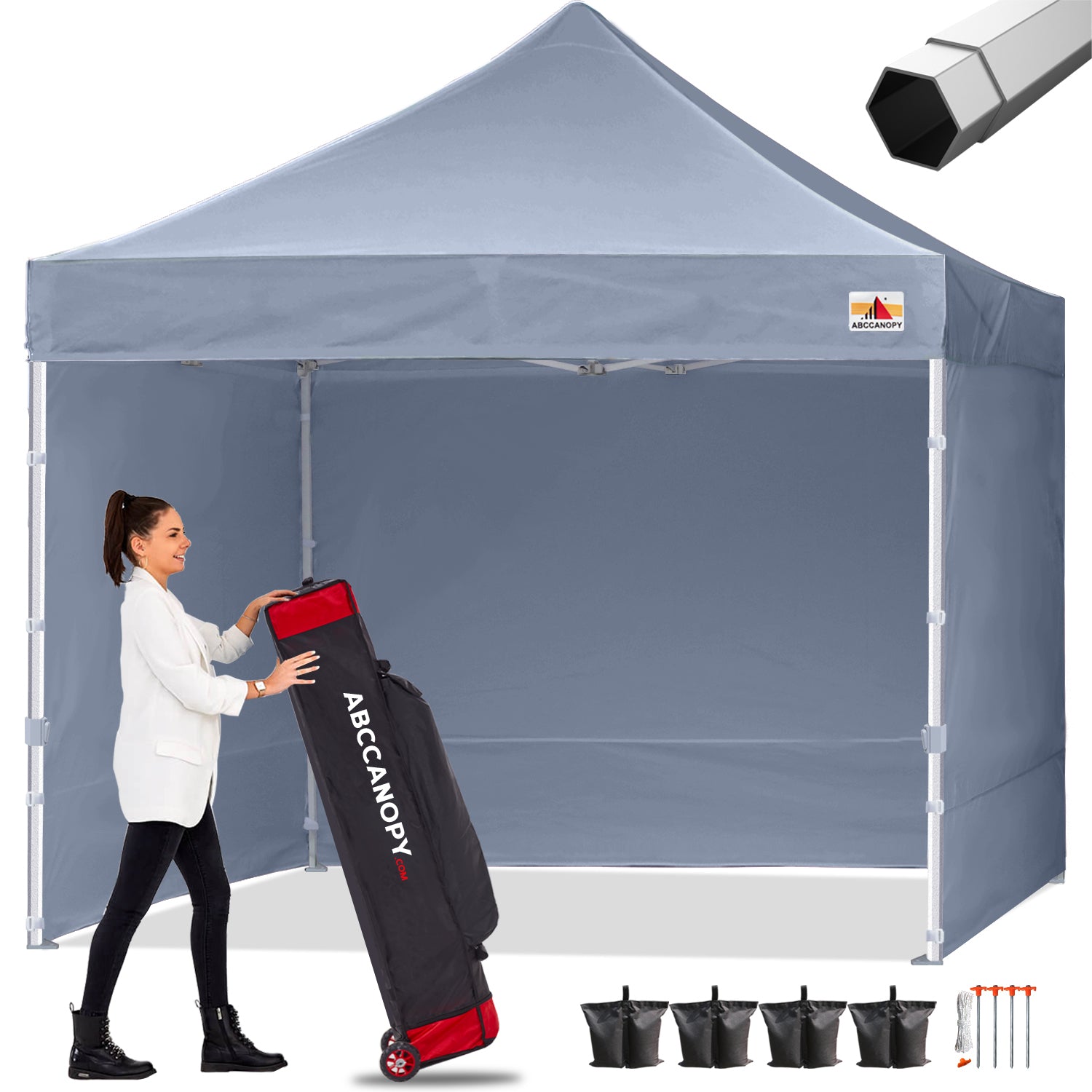 ABCCANOPY S2 Premium Heavy Duty 10x10/10x15/10x20 Canopy Tent with Sidewalls