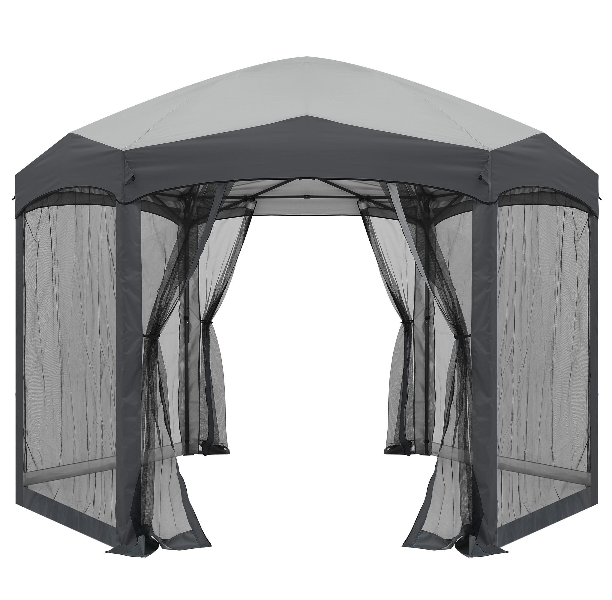 ABCCANOPY 6 Sided Instant Screened Gazebo Outdoor Screen House Room 6x6ft