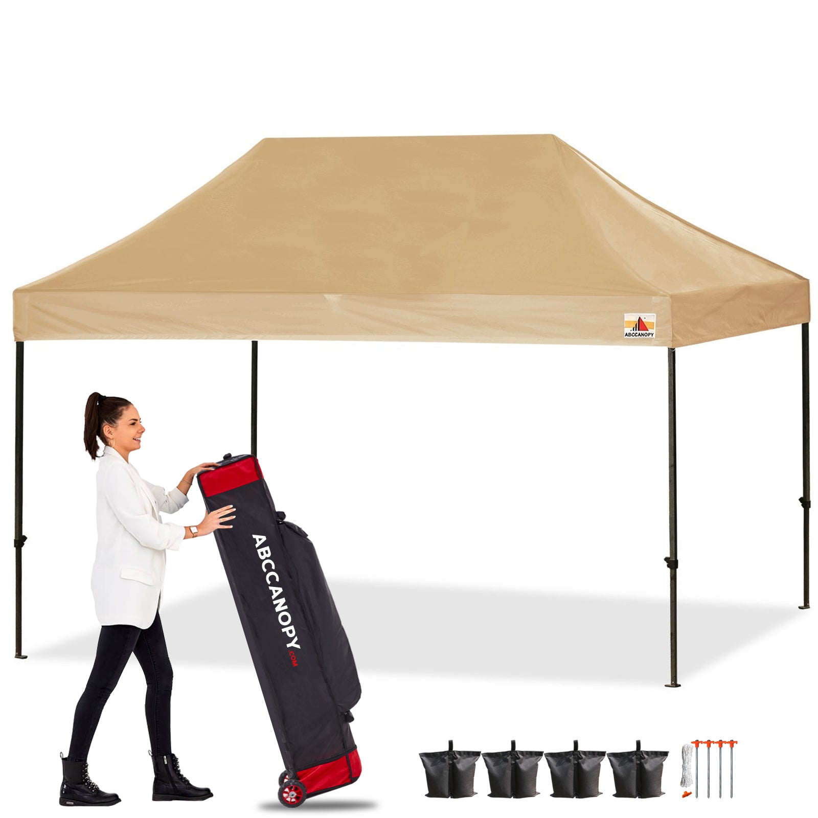 ABCCANOPY S1 Commercial Durable Easy Pop Up Canopy Tent 10x10/10x15/10x20 Instant Shelter