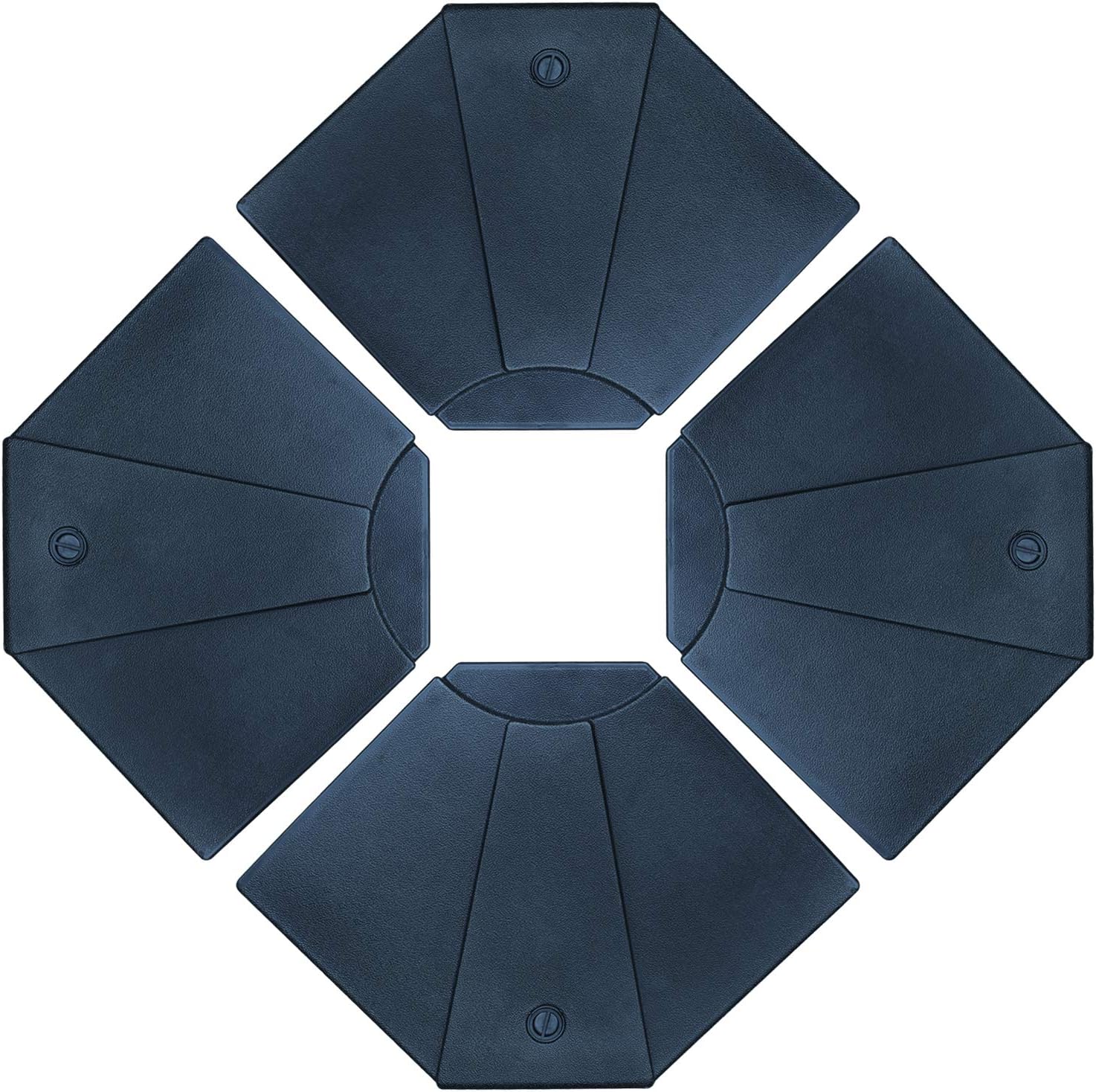 ABCCANOPY 132lbs/136lbs/170lbs Fan Shaped Cantilever Offset Umbrella Fillable Base (4pc)