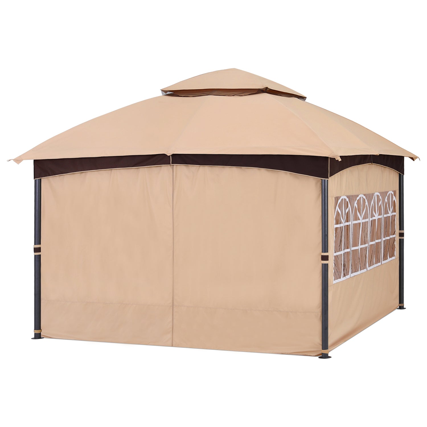 ABCCANOPY Patio Gazebos with Window Curtains for Outdoor Party & Wedding 8x8, 10x10, 10x12