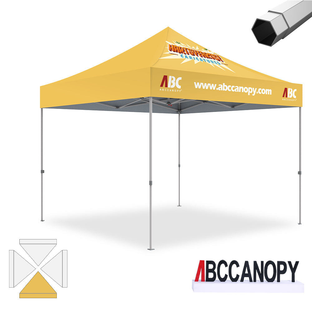 ABCCANOPY S2 Premium Heavy Duty Easy Pop Up 8x8 Custom Logo Canopy Tent