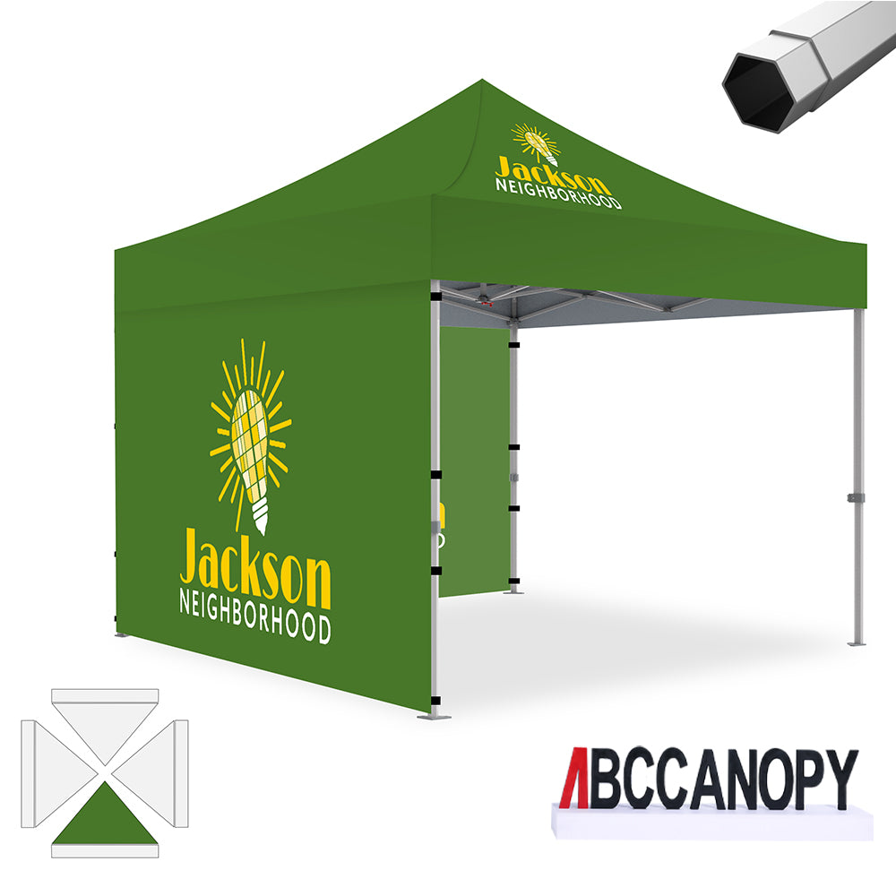 ABCCANOPY Custom Canopy Tent 8x8/10x10/10x15/10x20 Heavy Duty Pop Up Shelter (S2 Premium)