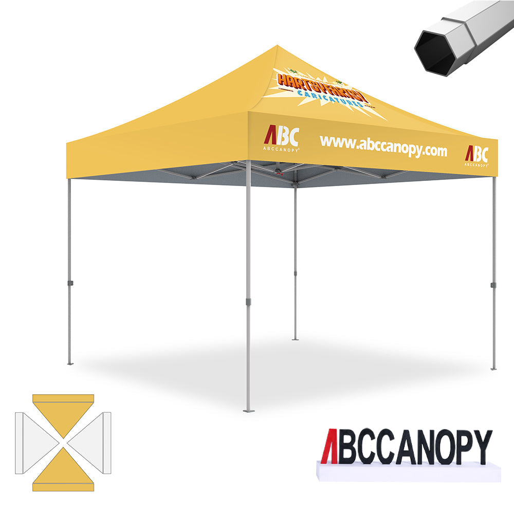 ABCCANOPY Custom Canopy Tent 8x8/10x10/10x15/10x20 Heavy Duty Pop Up Shelter (S2 Premium)