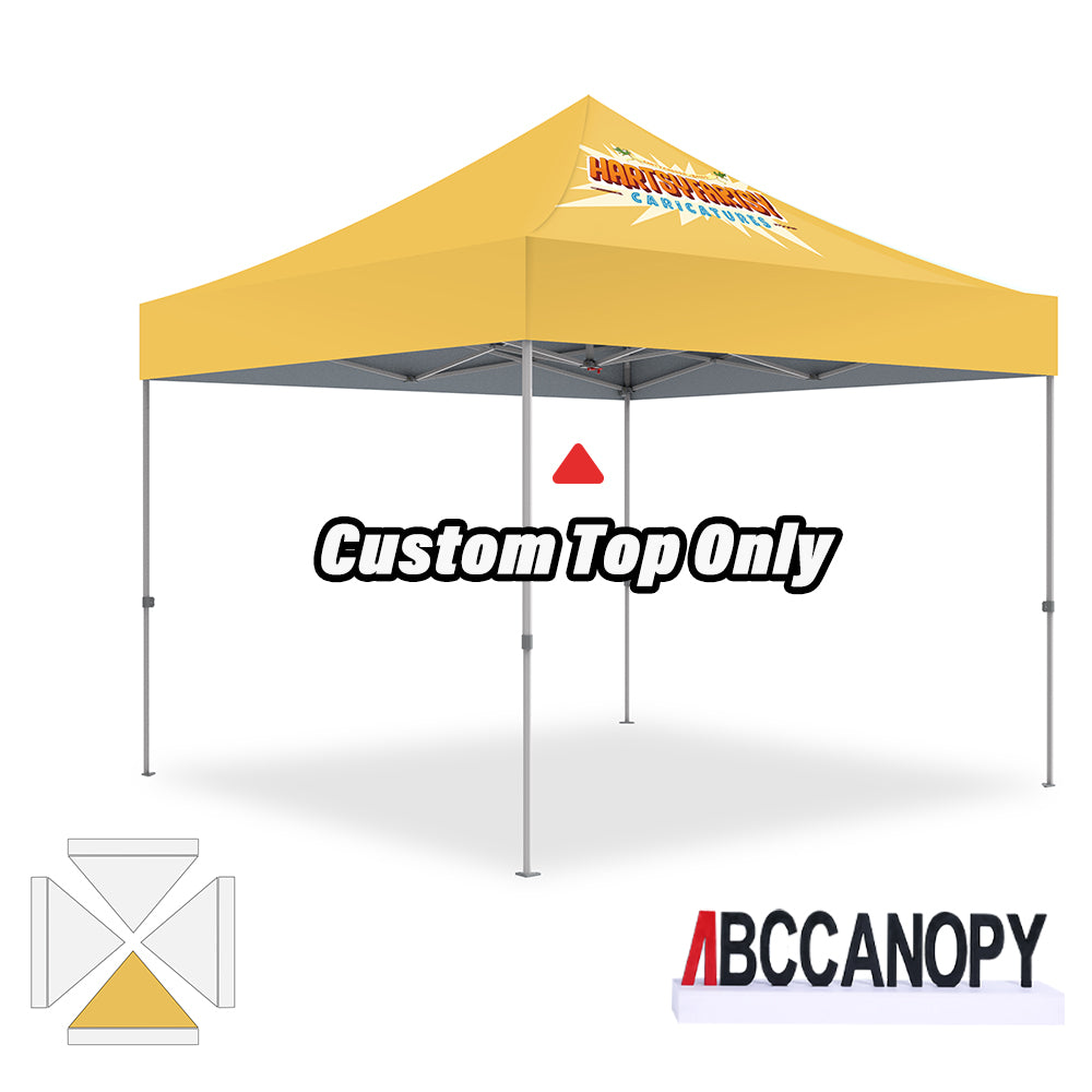 ABCCANOPY Custom Canopy Top with Logo 8x8/10x10/10x15/10x20 Pop Up Tents