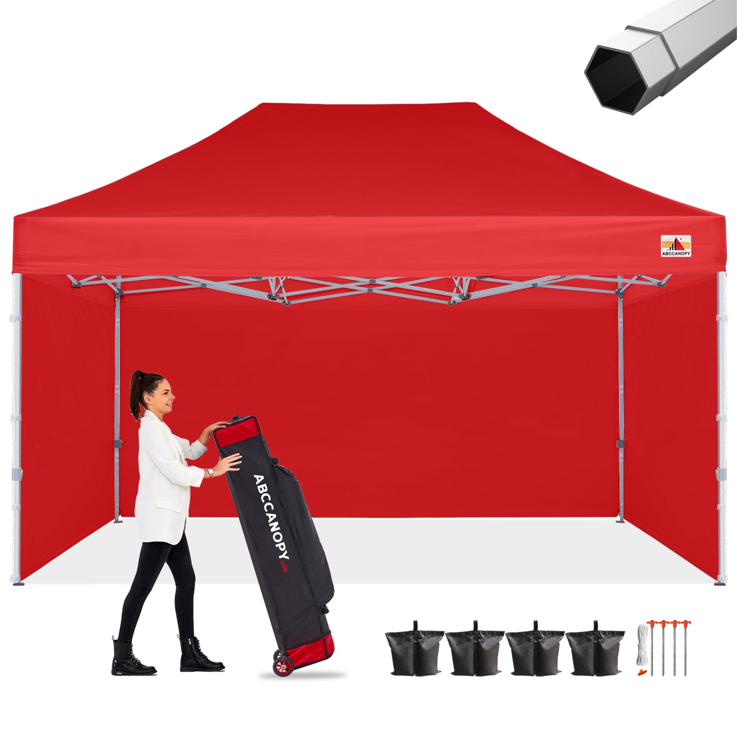 ABCCANOPY S2 Premium Heavy Duty 10x10/10x15/10x20 Canopy Tent with Sidewalls