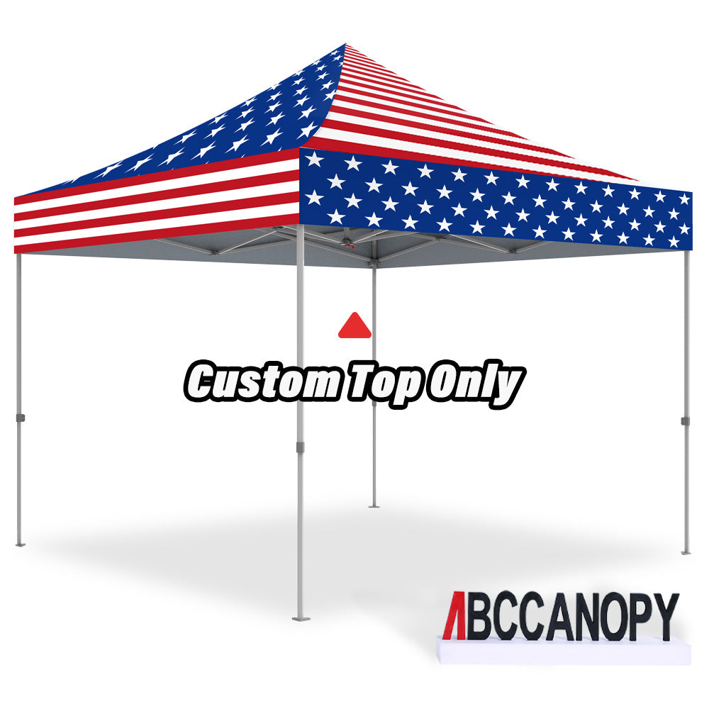 ABCCANOPY Custom Canopy Top with Logo 8x8/10x10/10x15/10x20 Pop Up Tents