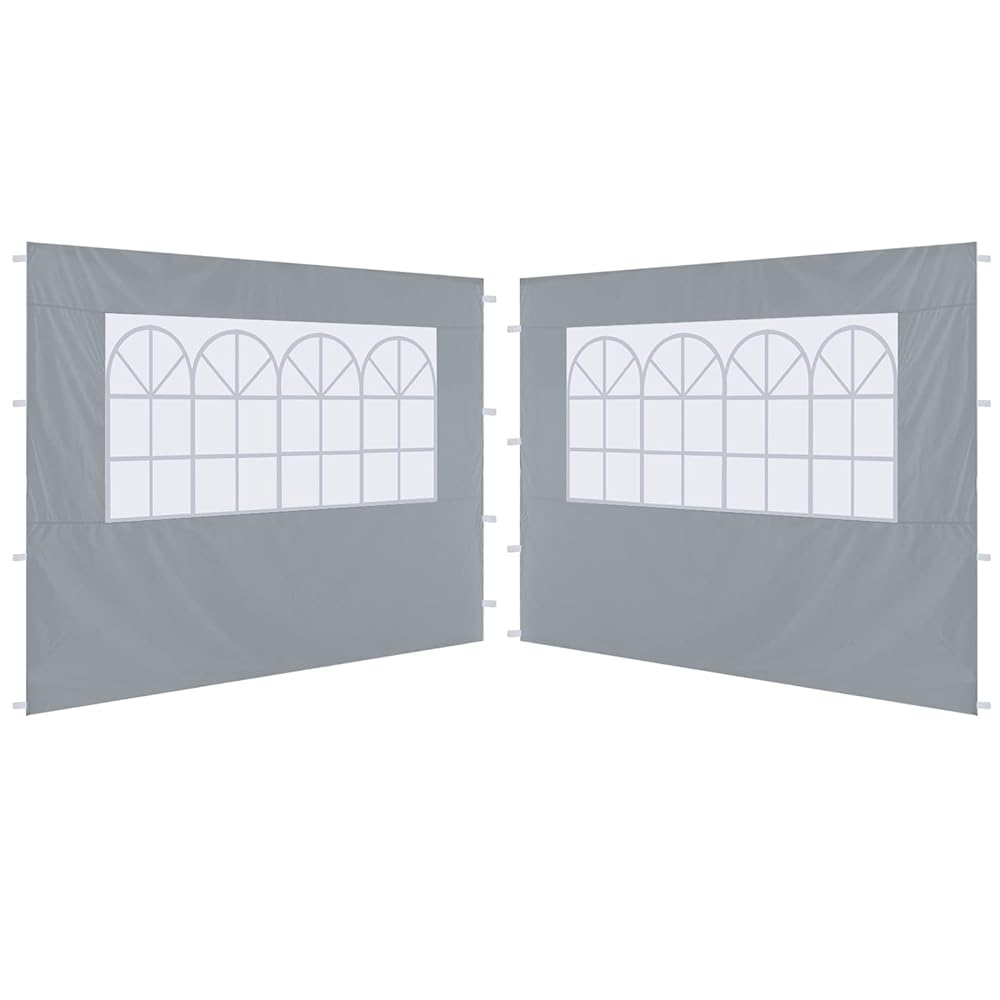 ABCCANOY 10X10 Canopy Sidewalls with Church Window (2 Packs)