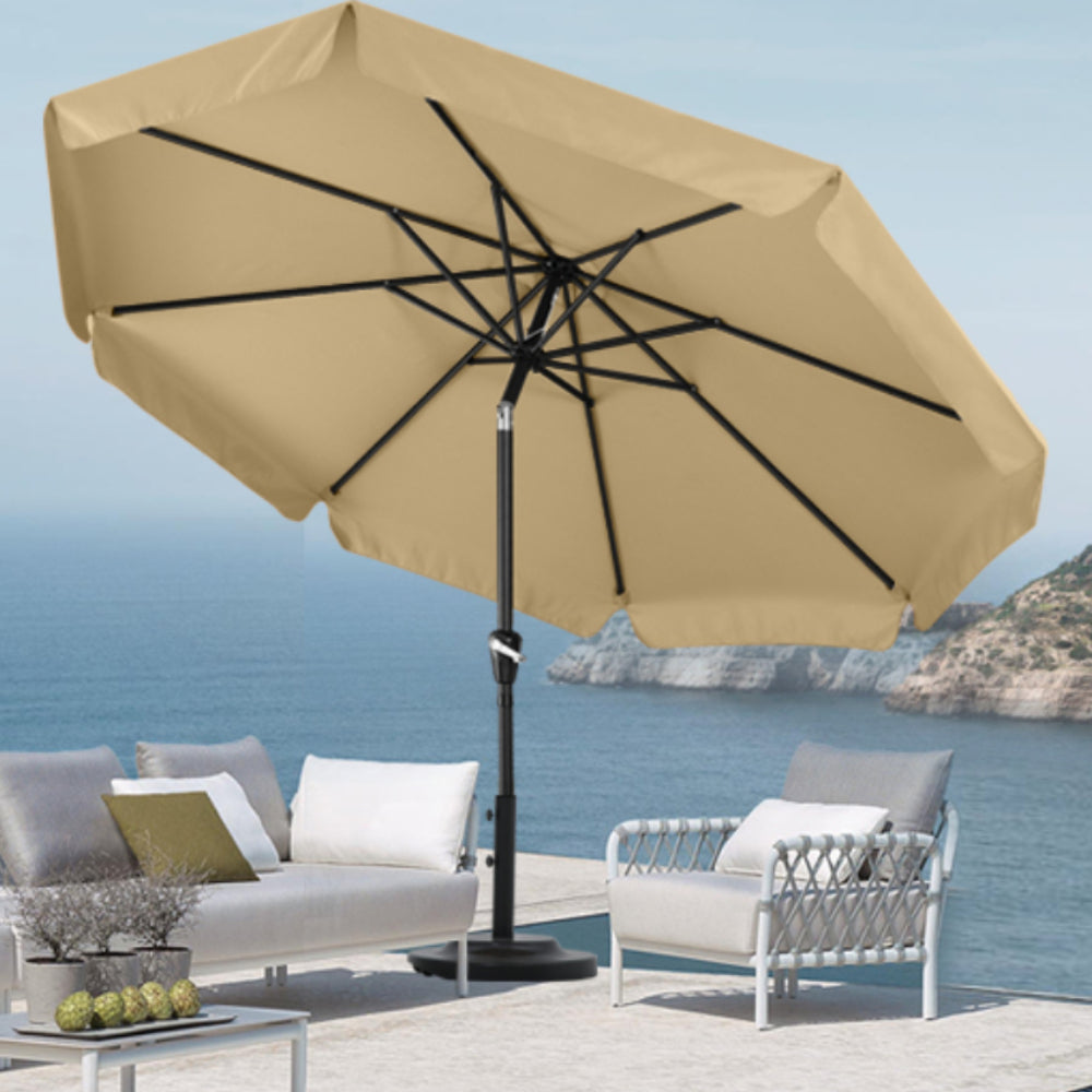 ABCCANOPY Outdoor Market Umbrella with Tilt & Crank for Patio Pool 7.5FT, 9FT, 10FT