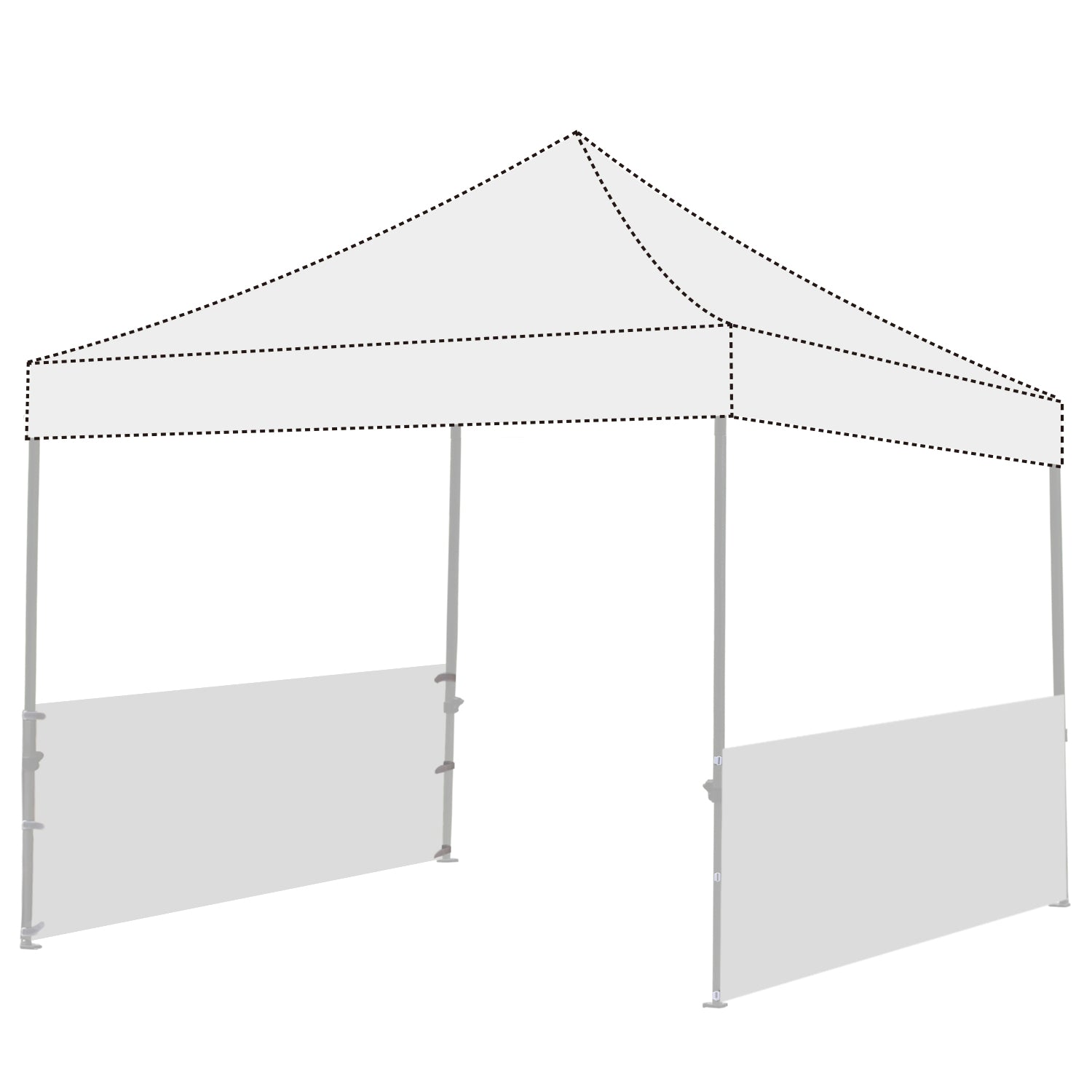 ABCCANOPY Two Half Walls For Pop Up Party Tent Canopy