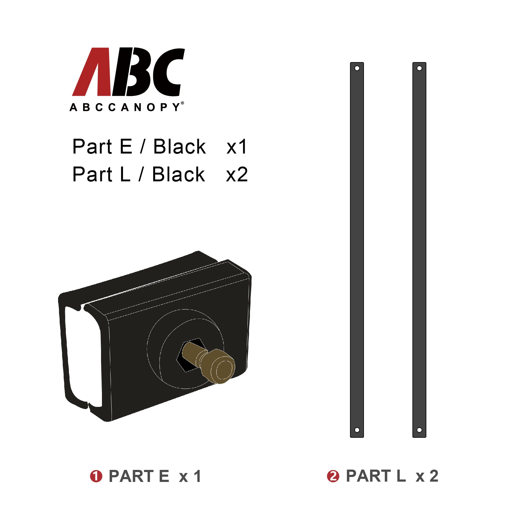 ABCCANOPY Replacement Parts for S1 Commercial S2 Premium Pop Up Canopy