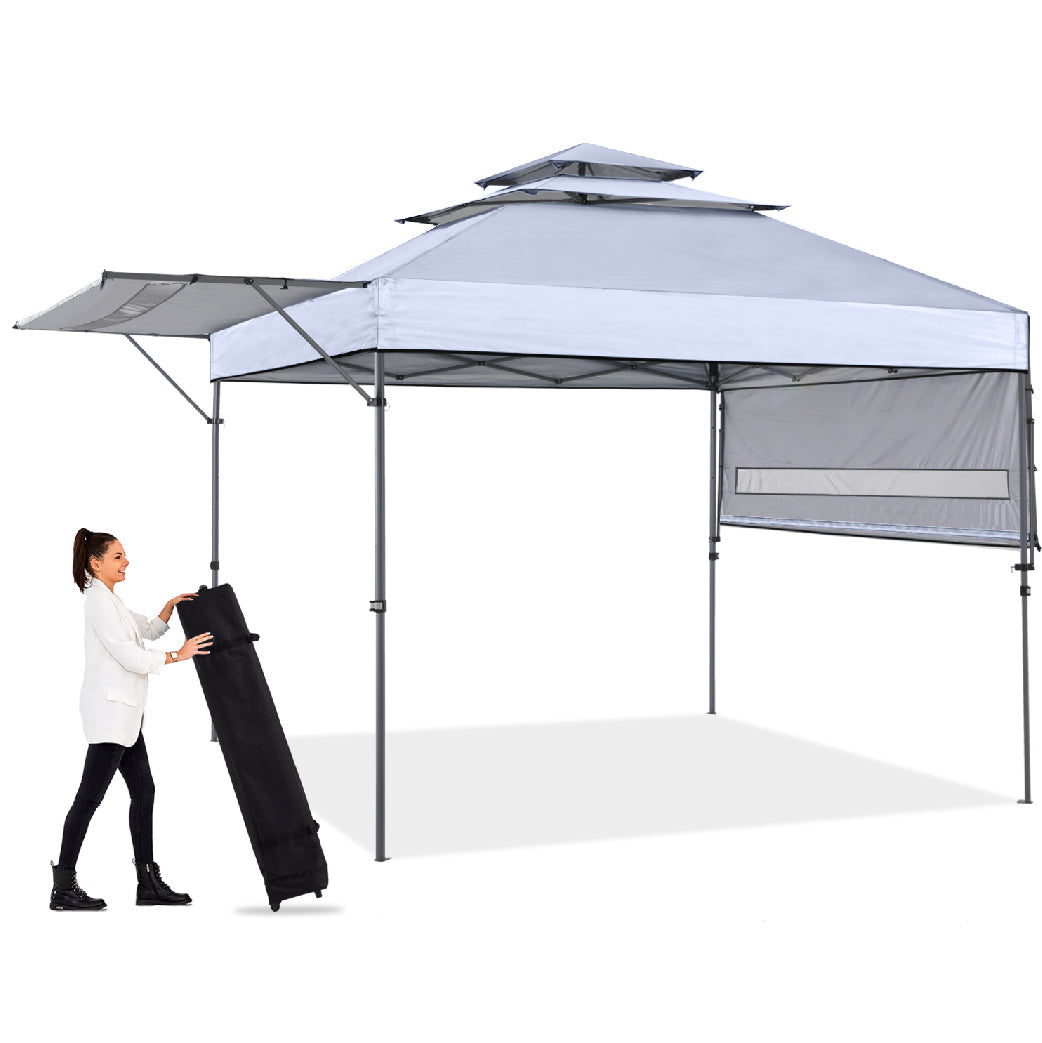 ABCCANOPY 3-Tier Instant 10x17 Canopy with Adjustable Dual Half Awnings