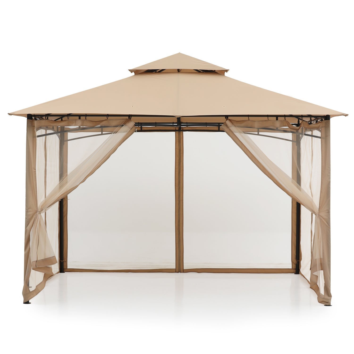 ABCCANOPY Outdoor Sturdy Patio Gazebo 9x9/11x11/10x12 With Mosquito Netting