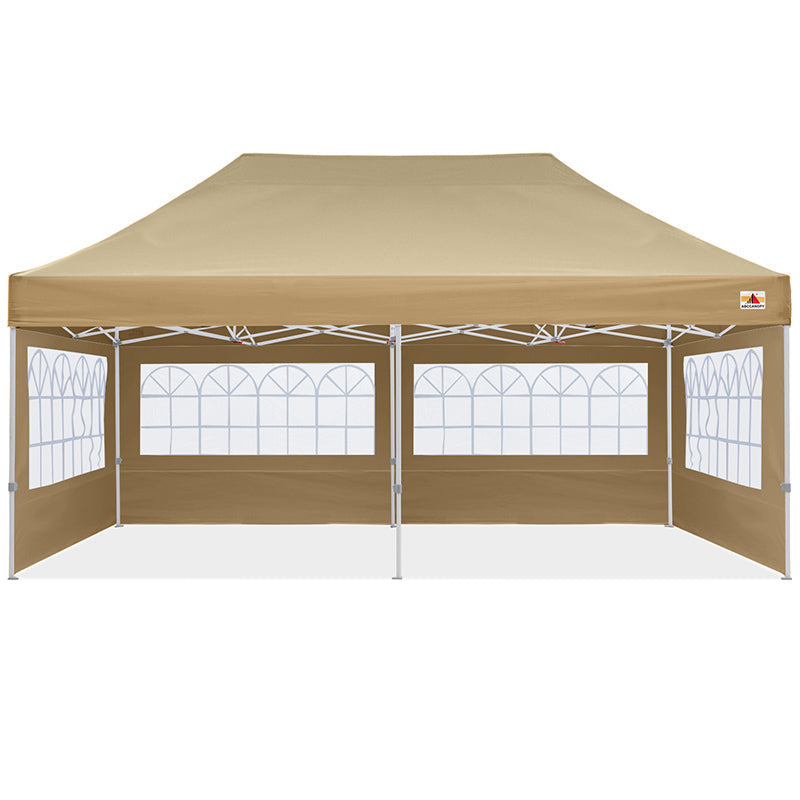 ABCCANOPY Pop up Church Canopy Tent with Window Sidewalls for 8x8, 10x10, 10x15, 10x20 (S1 Commercial)