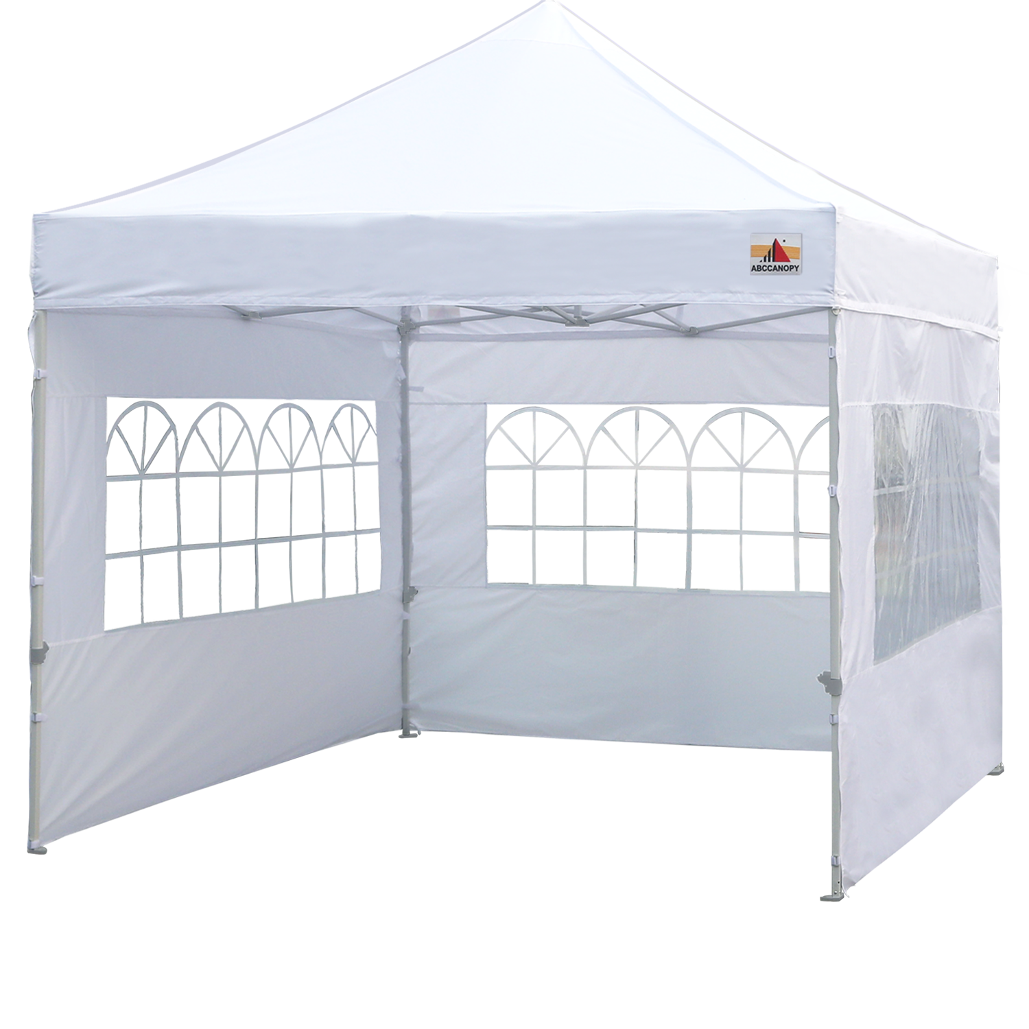 ABCCANOPY Pop up Church Canopy Tent with Window Sidewalls for 8x8, 10x10, 10x15, 10x20 (S1 Commercial)