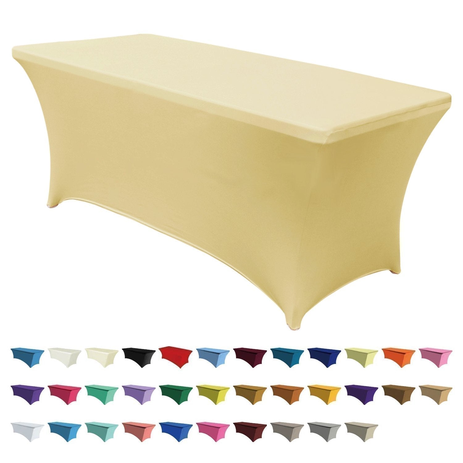 ABCCANOPY Spandex Tablecloths for Home Rectangular Table (Full encirclement)