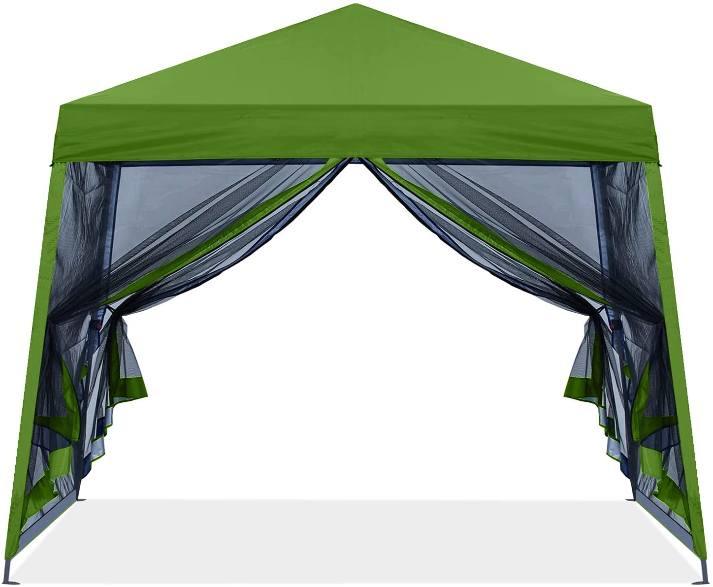 Outdoor Slant Canopy Tent with Netting Wall( 10x10 Ft / 12x12 Ft ) - ABC-CANOPY