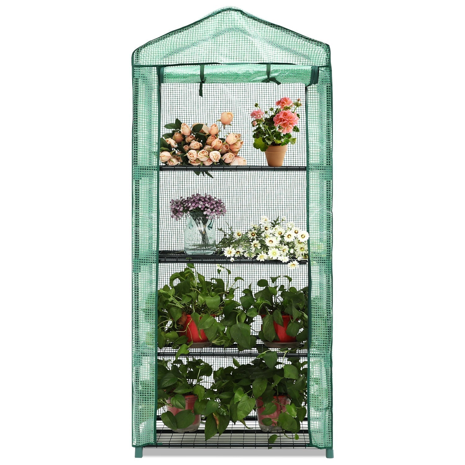 ABCCANOPY Portable Plant Gardening Greenhouse with 2-Tier 4-Shelves 3x2, 5x3, 9x4