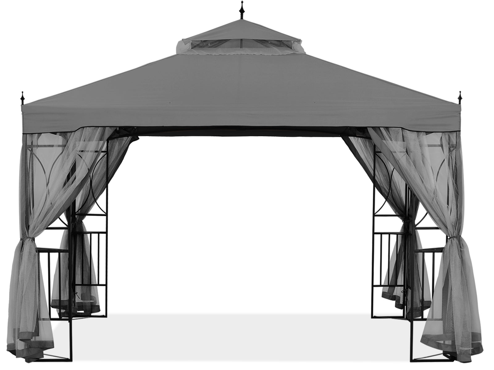 ABCCANOPY 10X10/10X12 Gazebo Canopy with Netting and Corner Frame Screen Wall