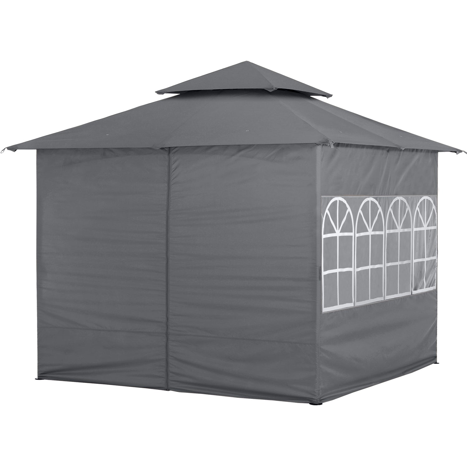 ABCCANOPY Outdoor Gazebo with Sidewalls and Church Window for 8x8, 10x10, 10x12