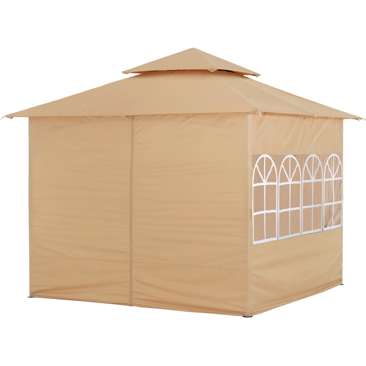 ABCCANOPY Outdoor Gazebo with Sidewalls and Church Window for 8x8, 10x10, 10x12