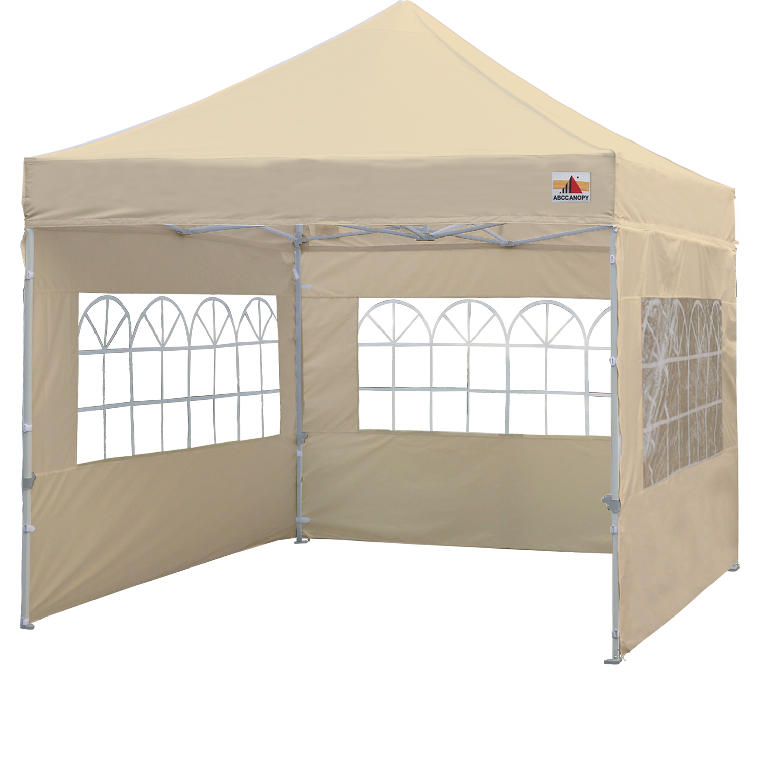 ABCCANOPY Pop up Church Canopy Tent with Window Sidewalls for 8x8, 10x10, 10x15, 10x20 (S1 Commercial)