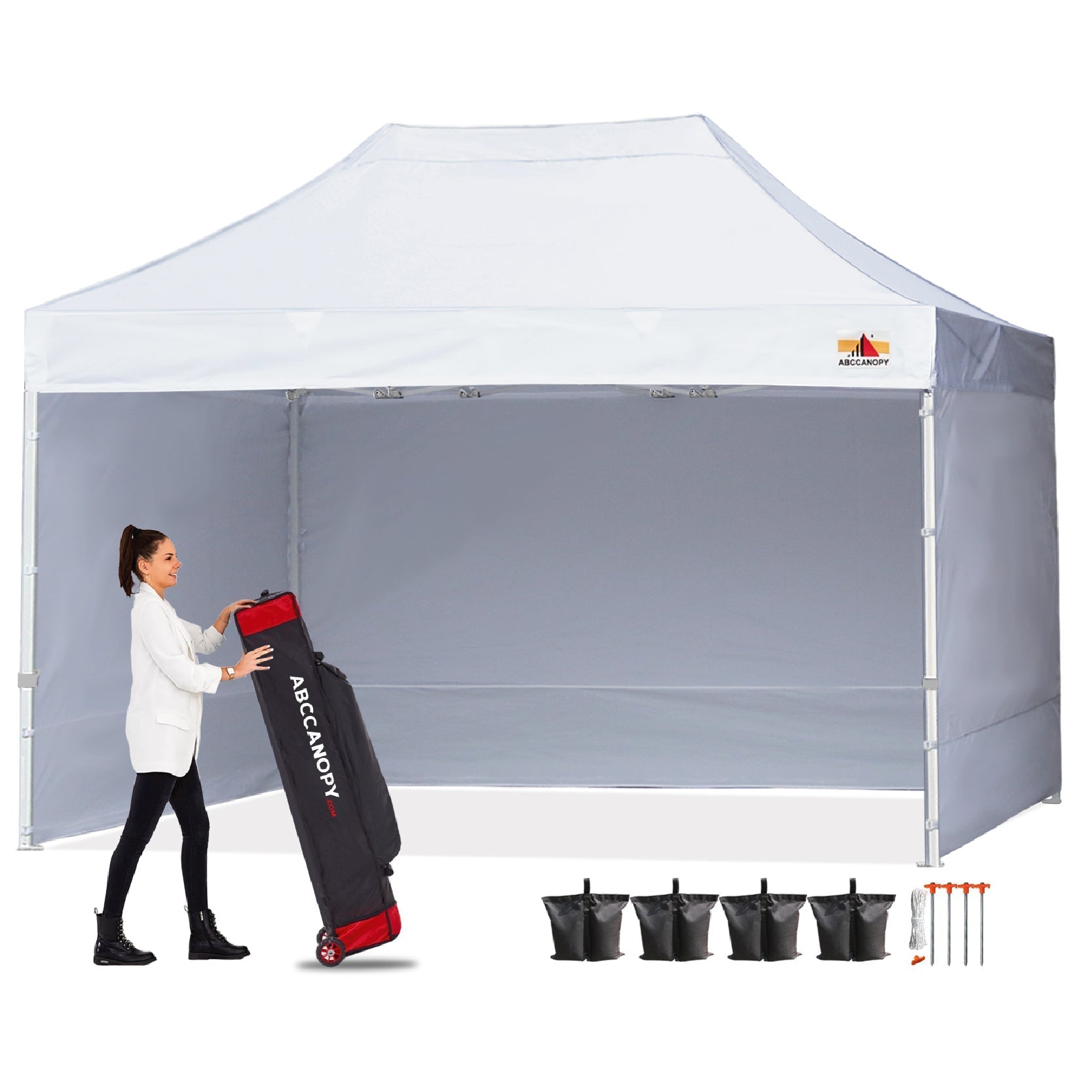 ABCCANOPY S1 Commercial Pop Up 8x8/8x12/8x16 Canopy Tent with Sidewalls