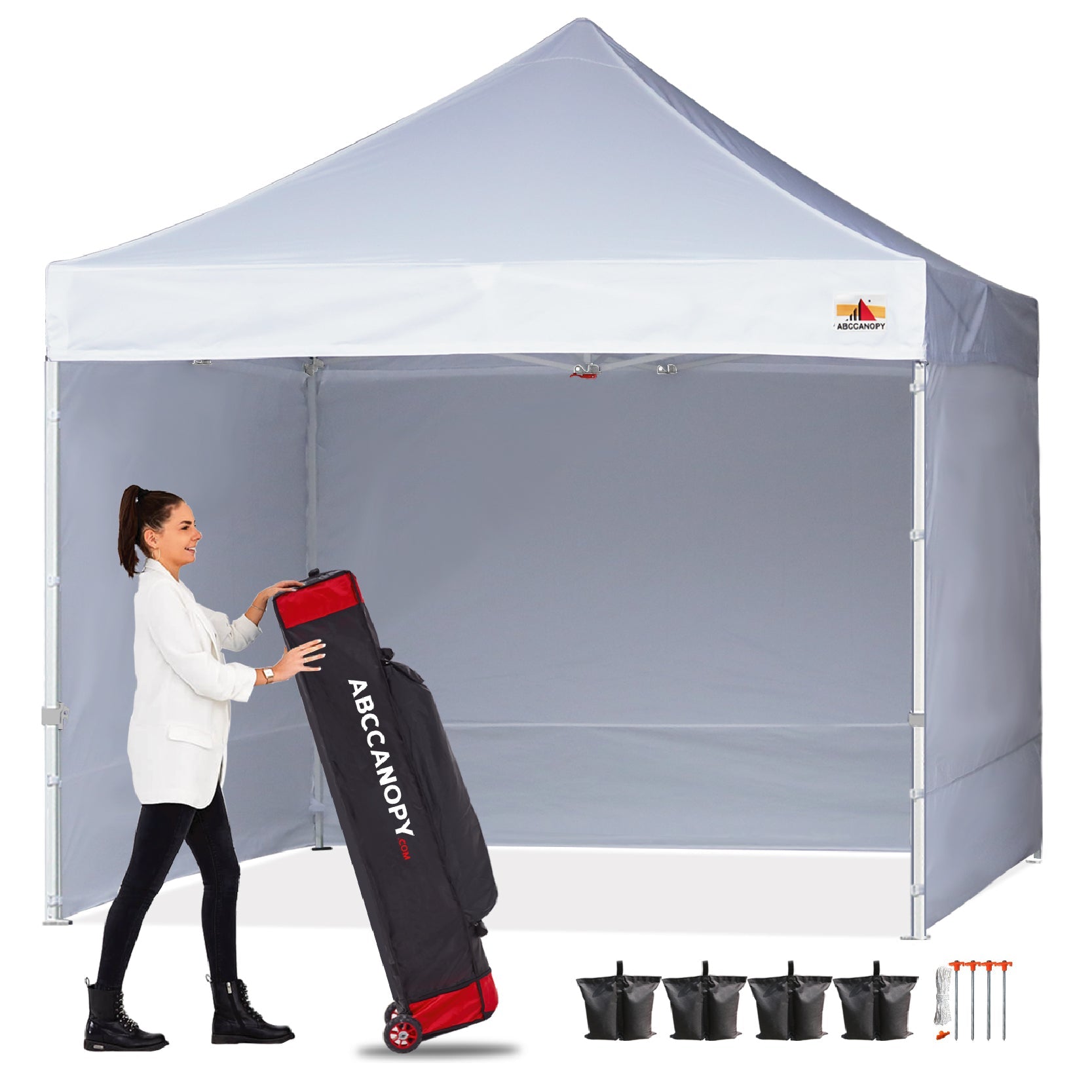 ABCCANOPY S1 Commercial Pop Up 8x8/8x12/8x16 Canopy Tent with Sidewalls