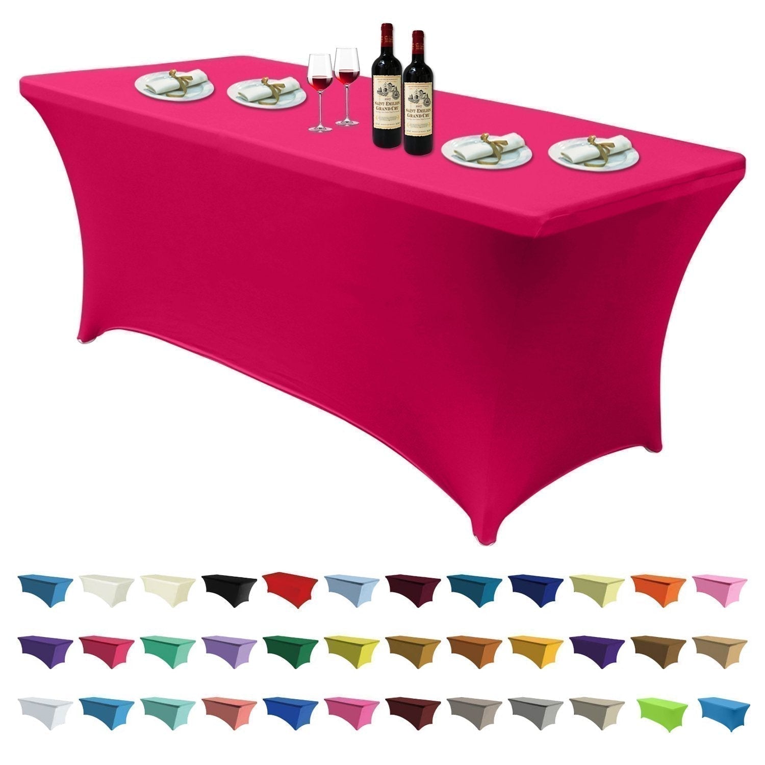 Spandex Tablecloths for Home Rectangular Table - ABC-CANOPY