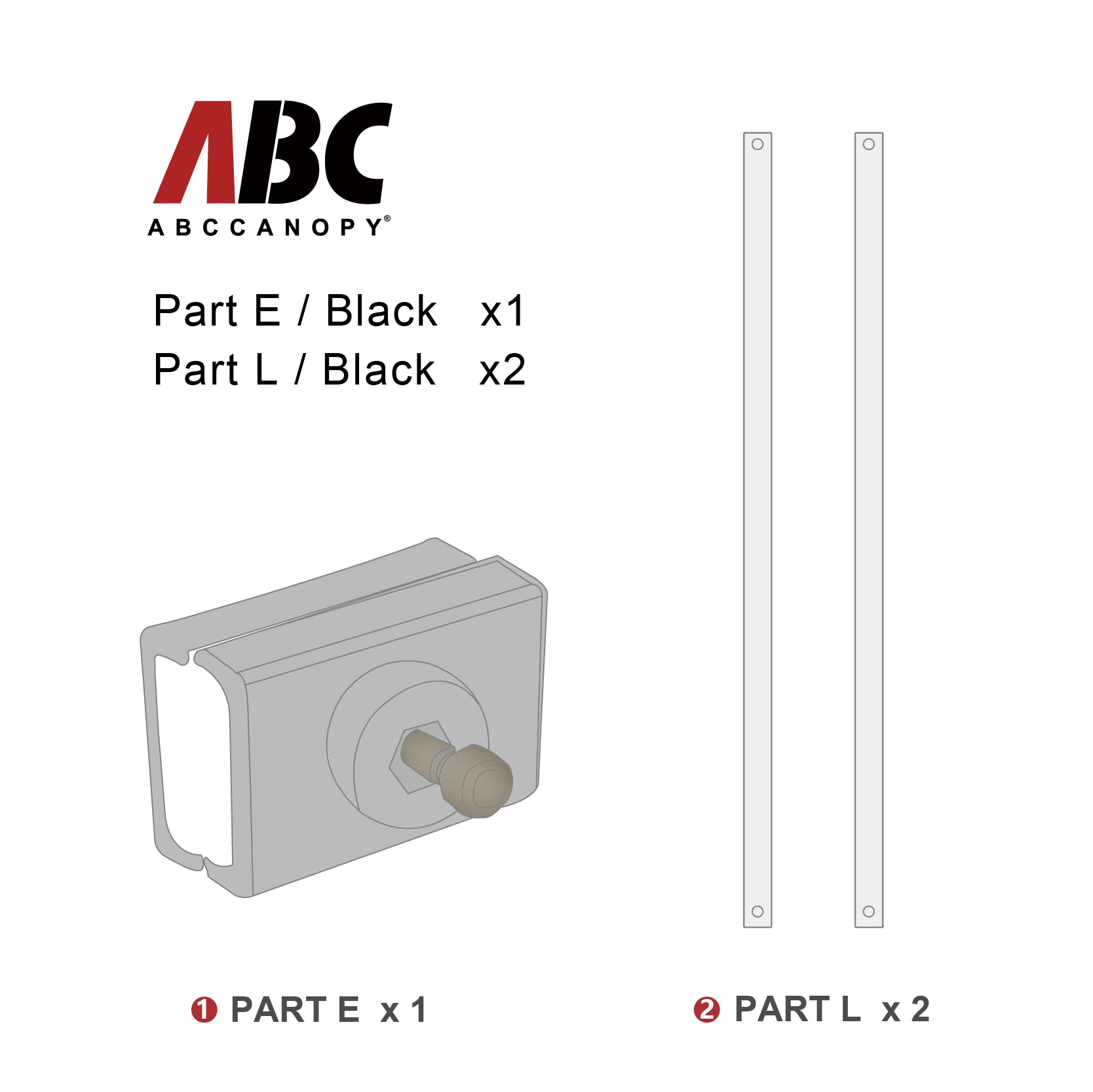 ABCCANOPY Replacement Parts for S1 Commercial S2 Premium Pop Up Canopy